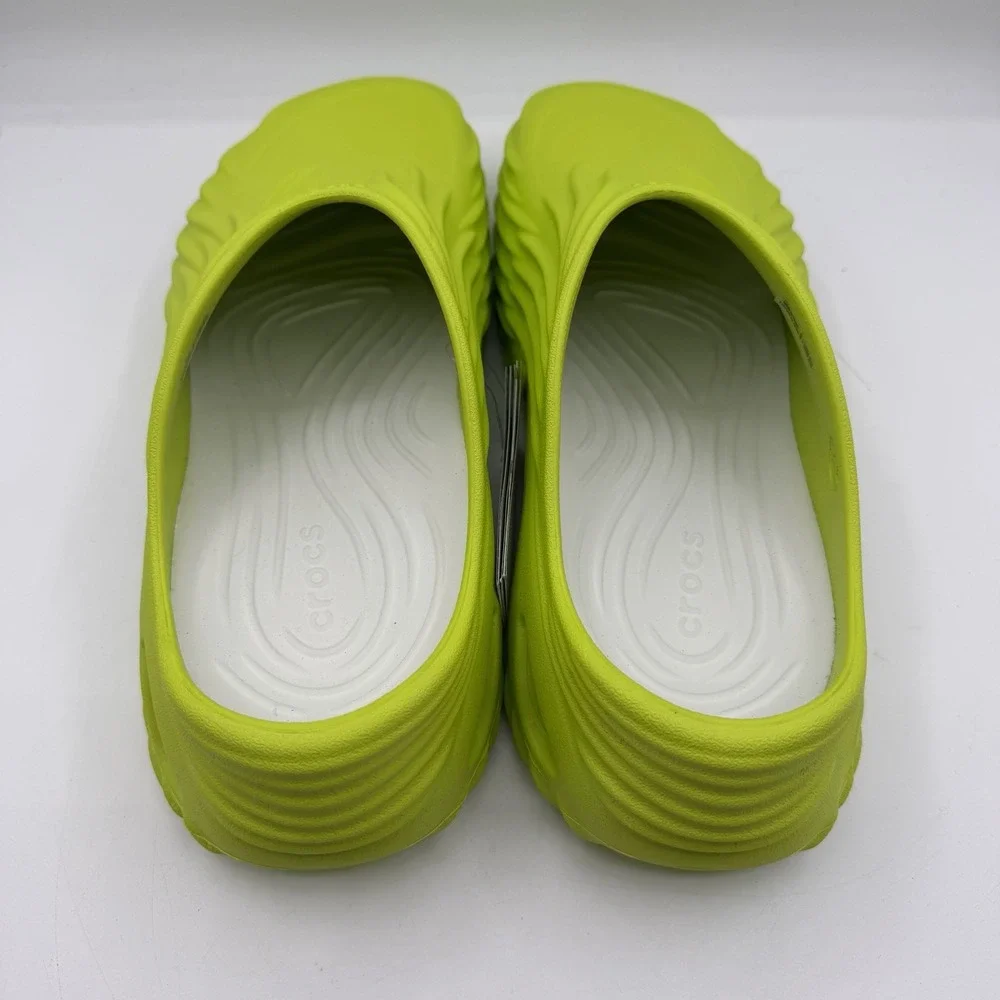 Crocs Echo Wave Clogs‎ Mens 9 Womens 11 Lime Green Slip On Shoes Slippers